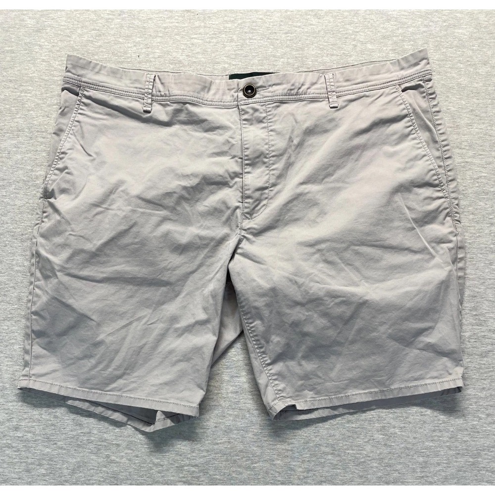 Rodd & Gunn Chino Shorts Mens 38 Gray Cotton Slash Pockets Flat Front Casual